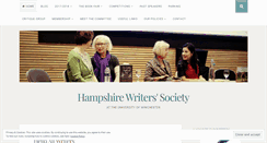 Desktop Screenshot of hampshirewriterssociety.co.uk