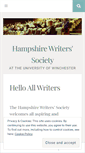 Mobile Screenshot of hampshirewriterssociety.co.uk